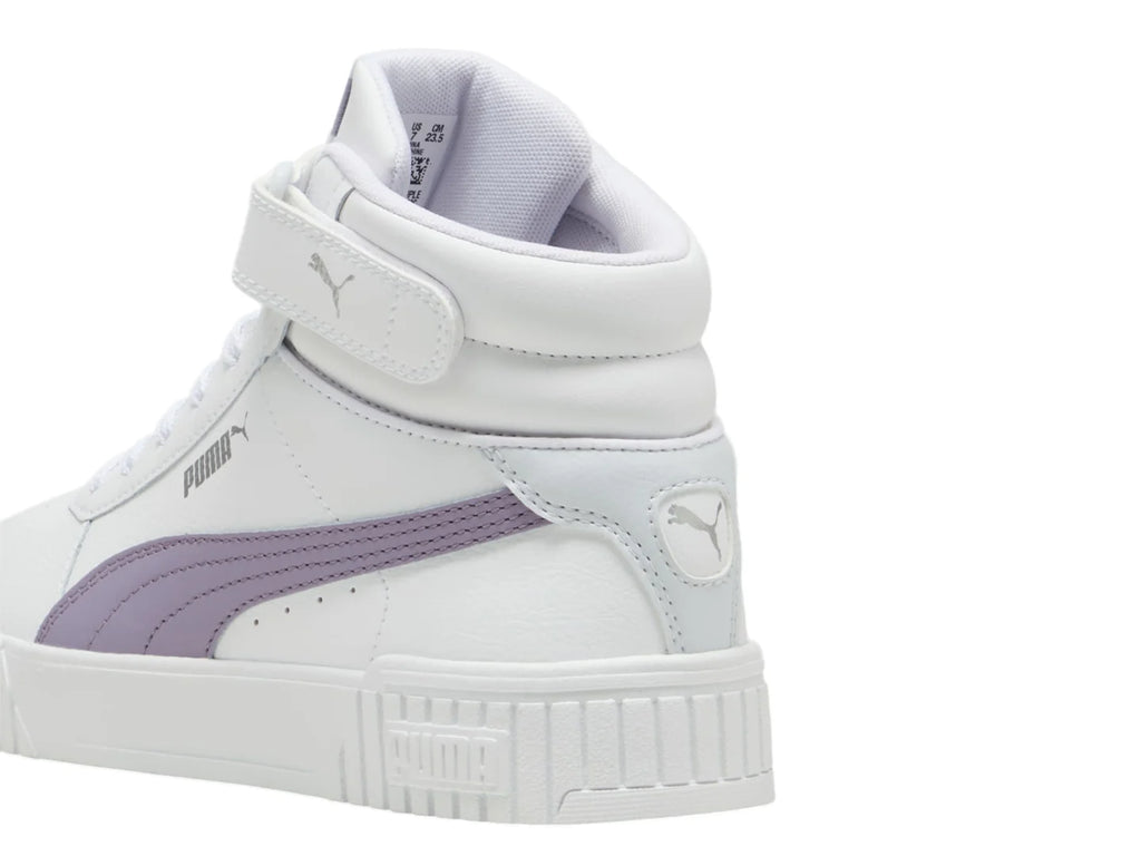 Tenis PUMA Carina 20 Mid Blanco y Morado para Mujer