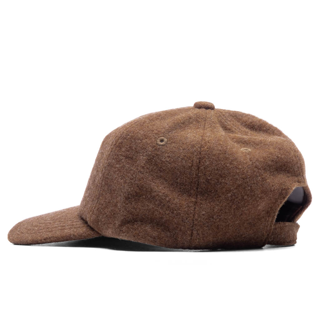6 Panel Wool Cap Brown