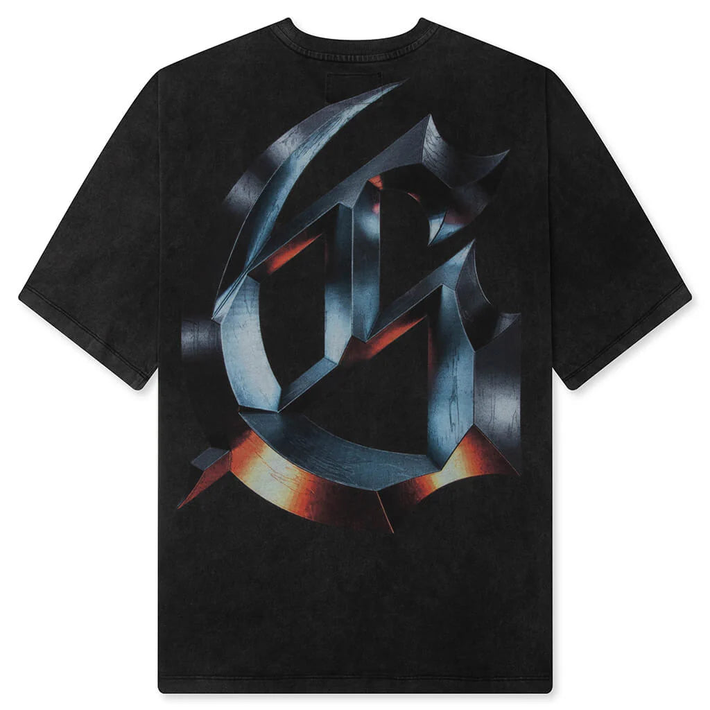 Mercury Logo T Shirt Black Wash