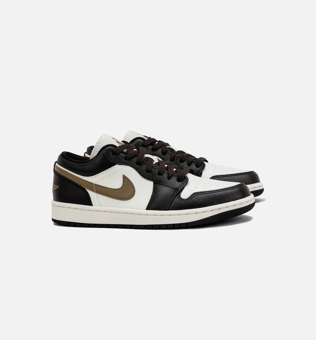 Air Jordan 1 Retro Low Shadow Brown Womens Lifestyle Shoe Black Brown