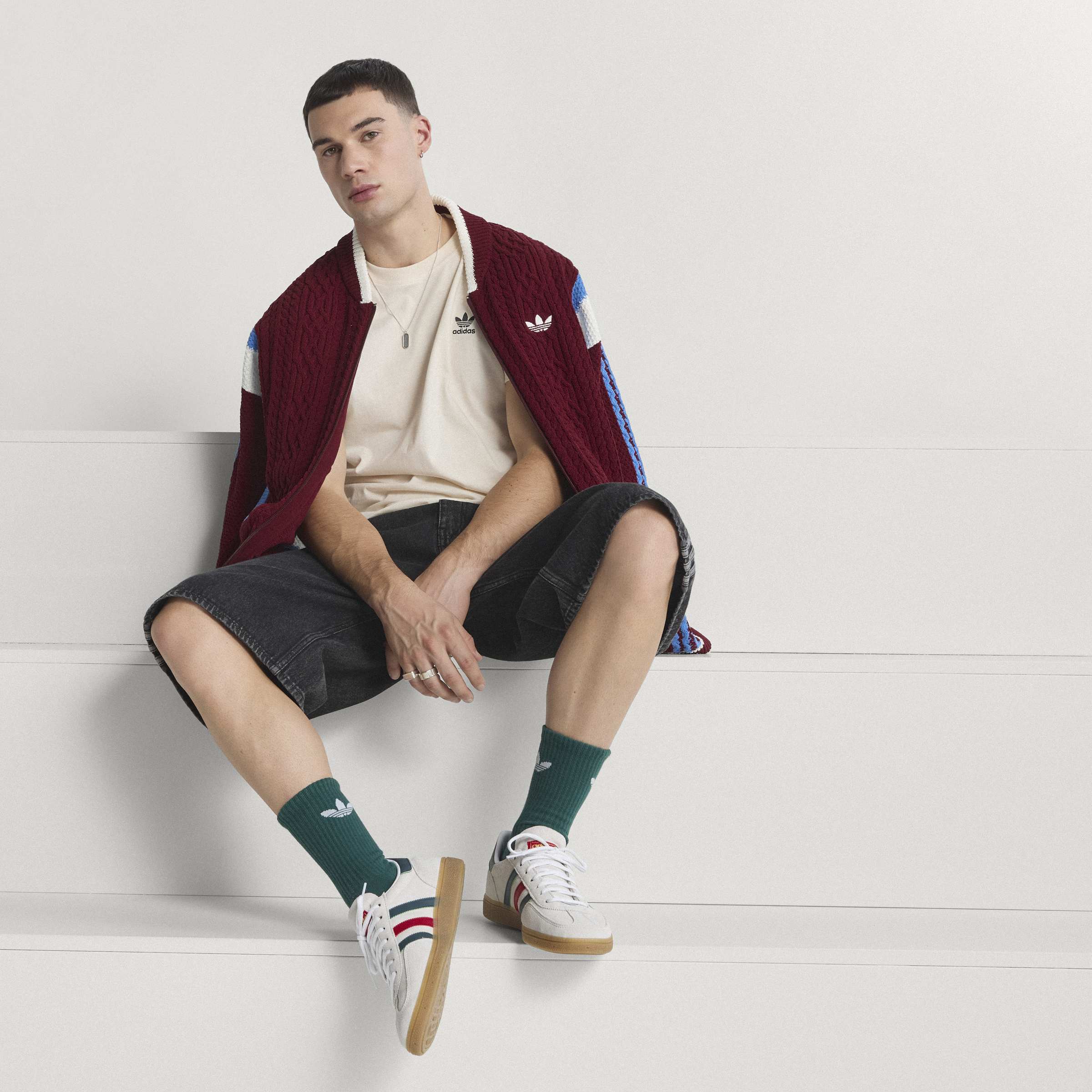 adidas Mexico Handball Spezial Shoes White Scarlet
