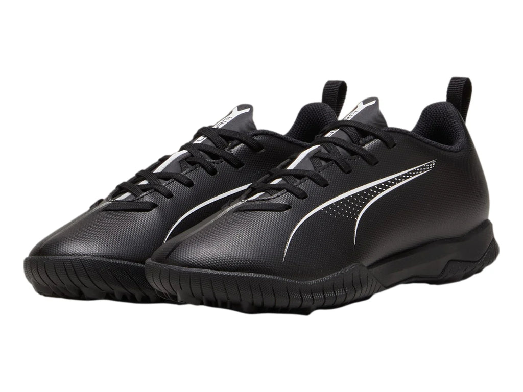 Tenis de Fútbol PUMA Ultra 5 Play Negro y Blanco para Niño