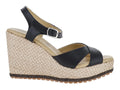 Sandalias de Plataforma Luna Rosa Negro para Mujer