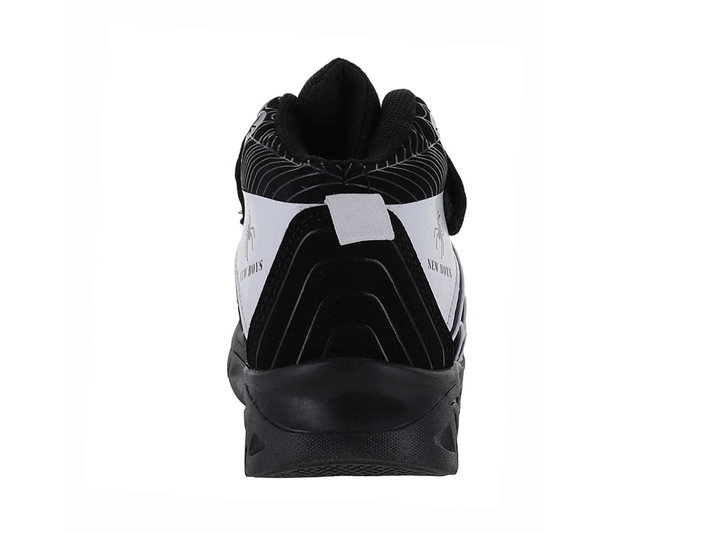 Tenis New Boys Negro con Blanco para Niño