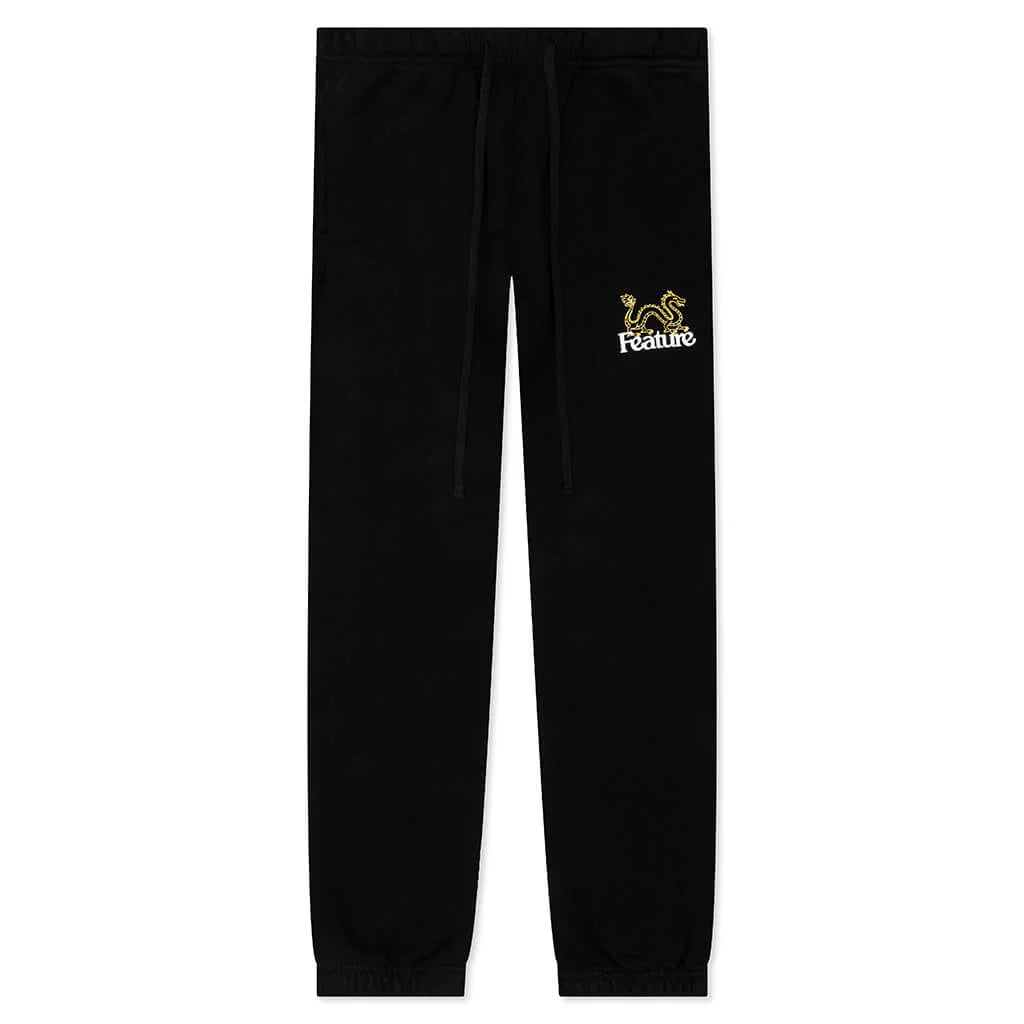 Dragon Sweatpants Black