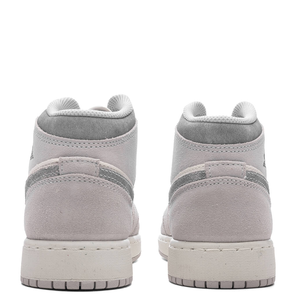 Air Jordan 1 Mid SE GS Neutral Grey Smoke Grey Sail