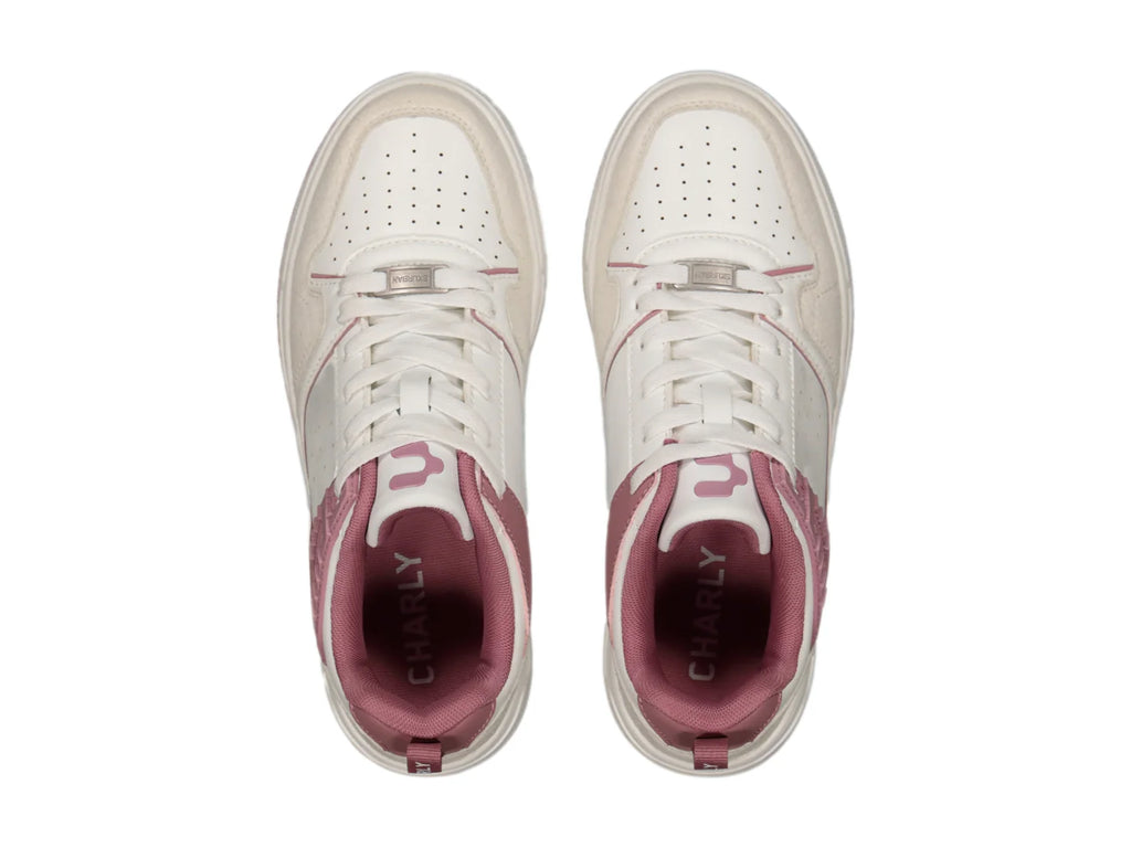 Tenis Charly Blanco y Rosa para Mujer