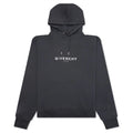 Printed Felpa Slim Fit Hoodie Charcoal