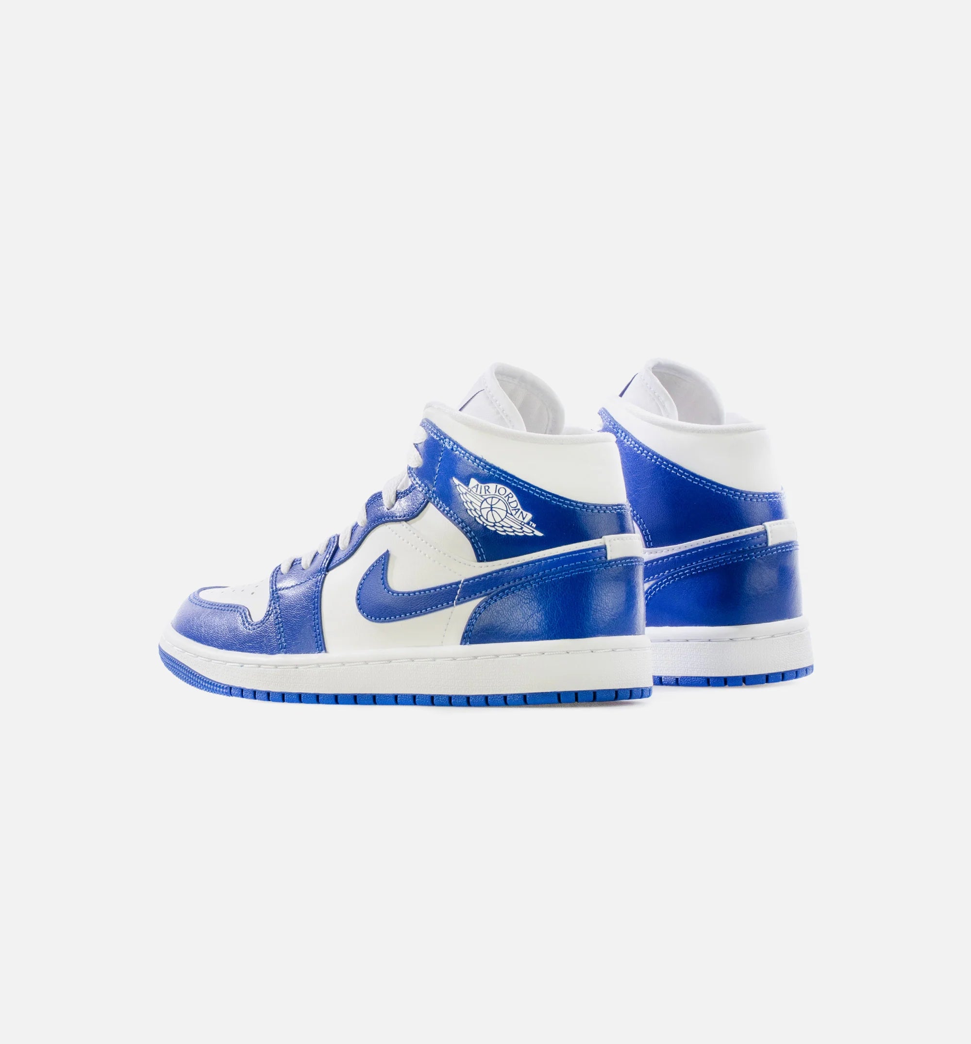 Air Jordan 1 Mid Hyper Royal Womens Lifestyle Shoe White Hyper Royal Limit One Per Customer