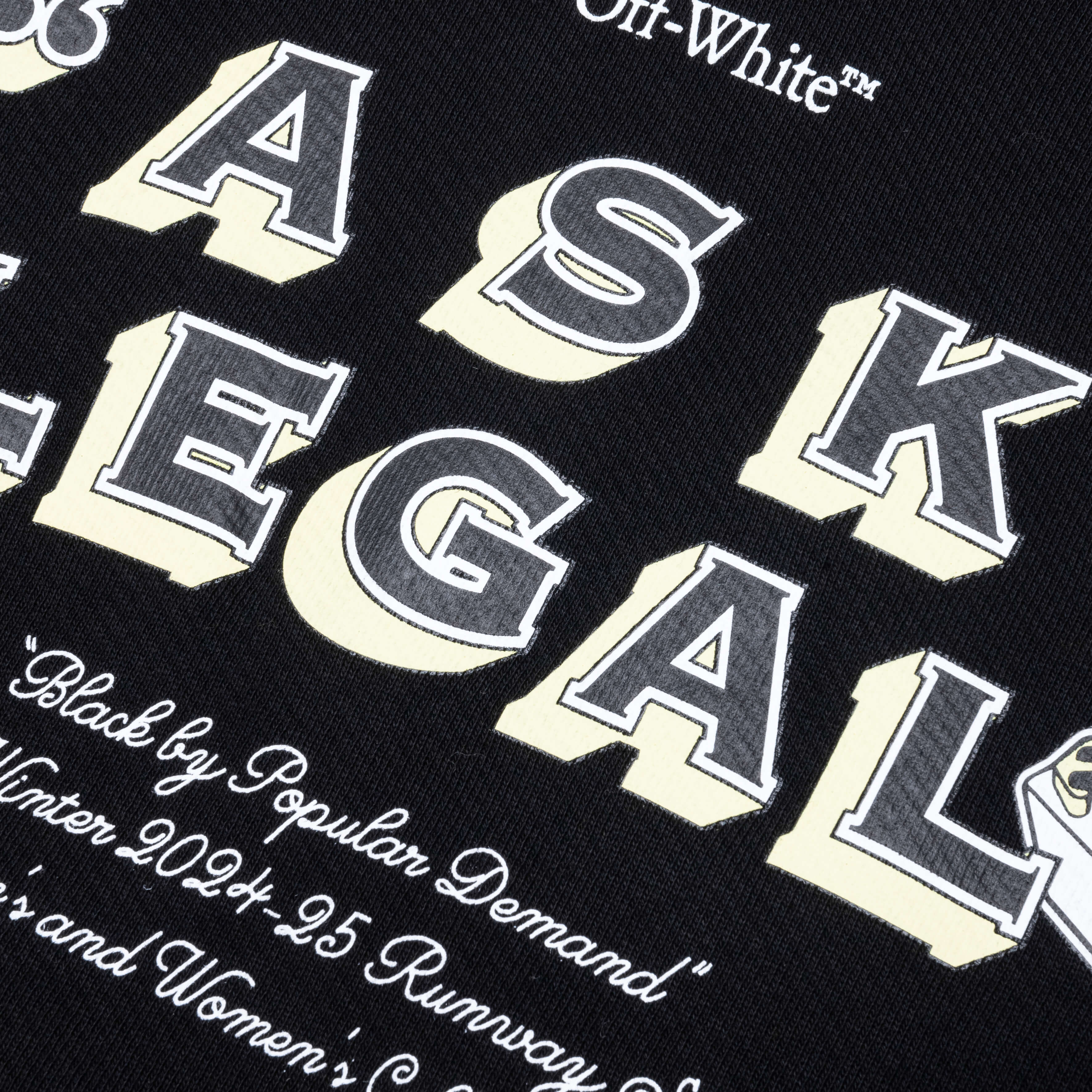 Arr Ask Legal Skate Hoodie Black White