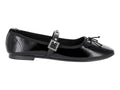 Zapatos Planos Luna Rosa Negros de Charol para Mujer