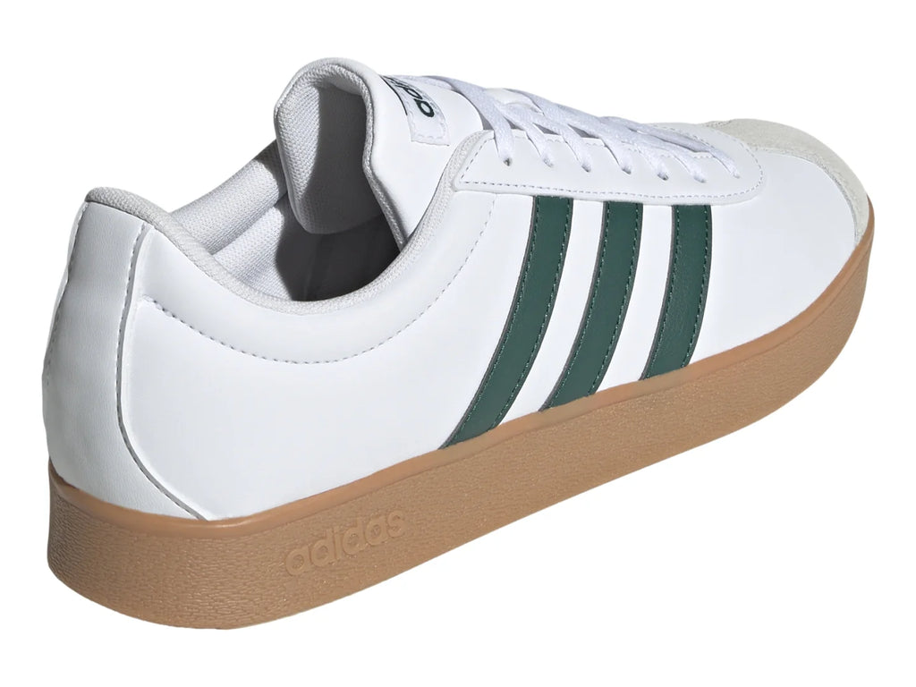 Tenis Adidas VL Court Base Blanco y Verde para Hombre