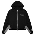 Contrast Panel Sweatshirt Washed Black Heather Grey