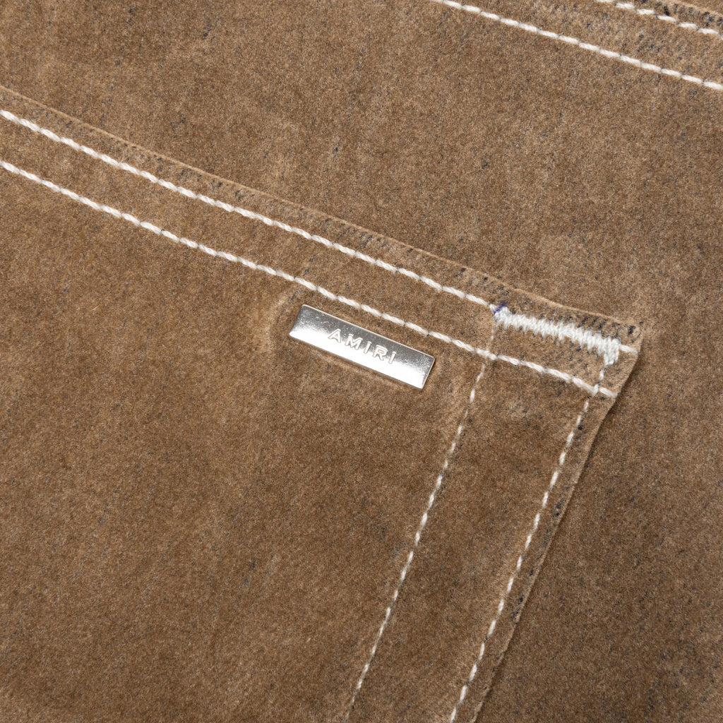 Flocked Carpenter Tan