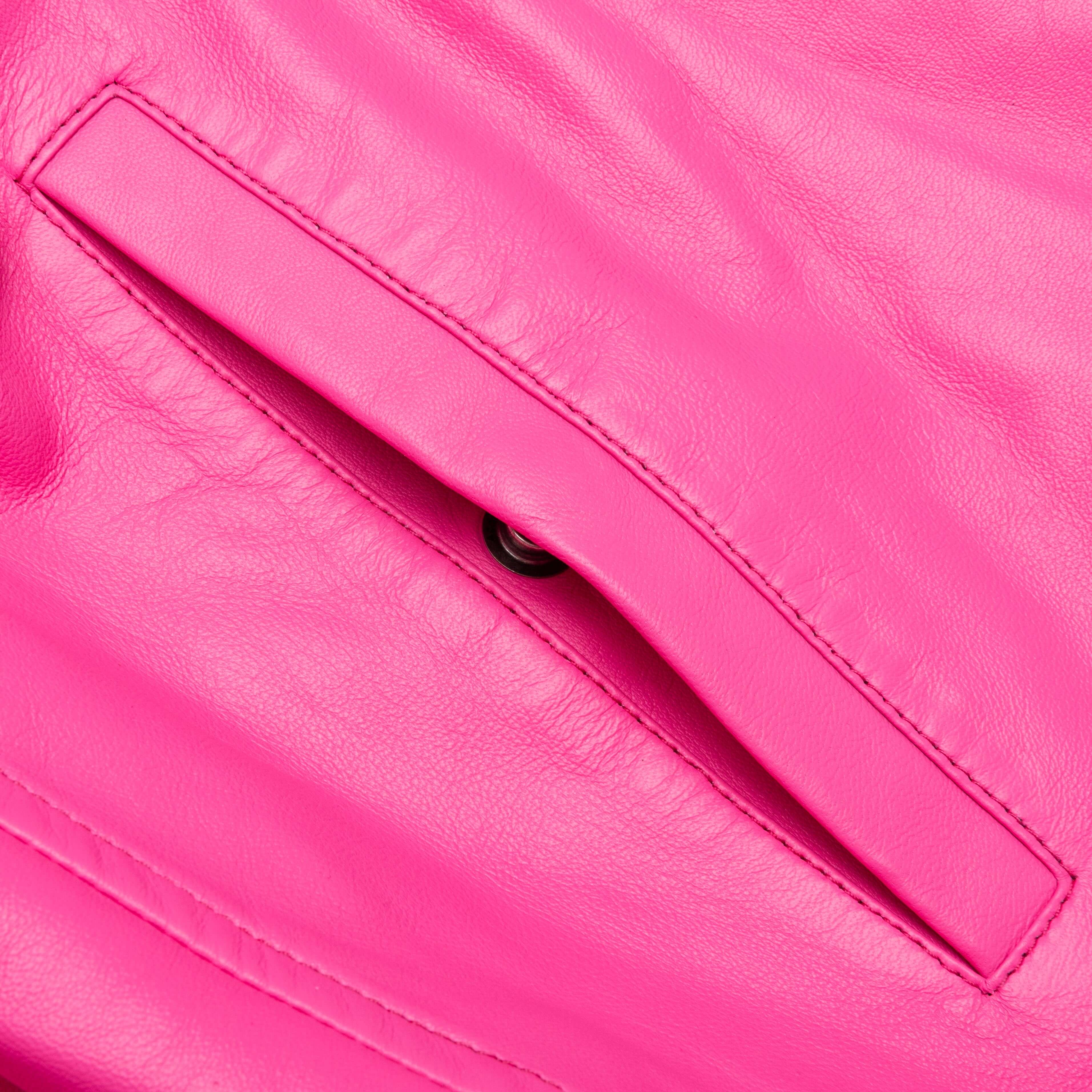 Leather Jacket Bubble Pink
