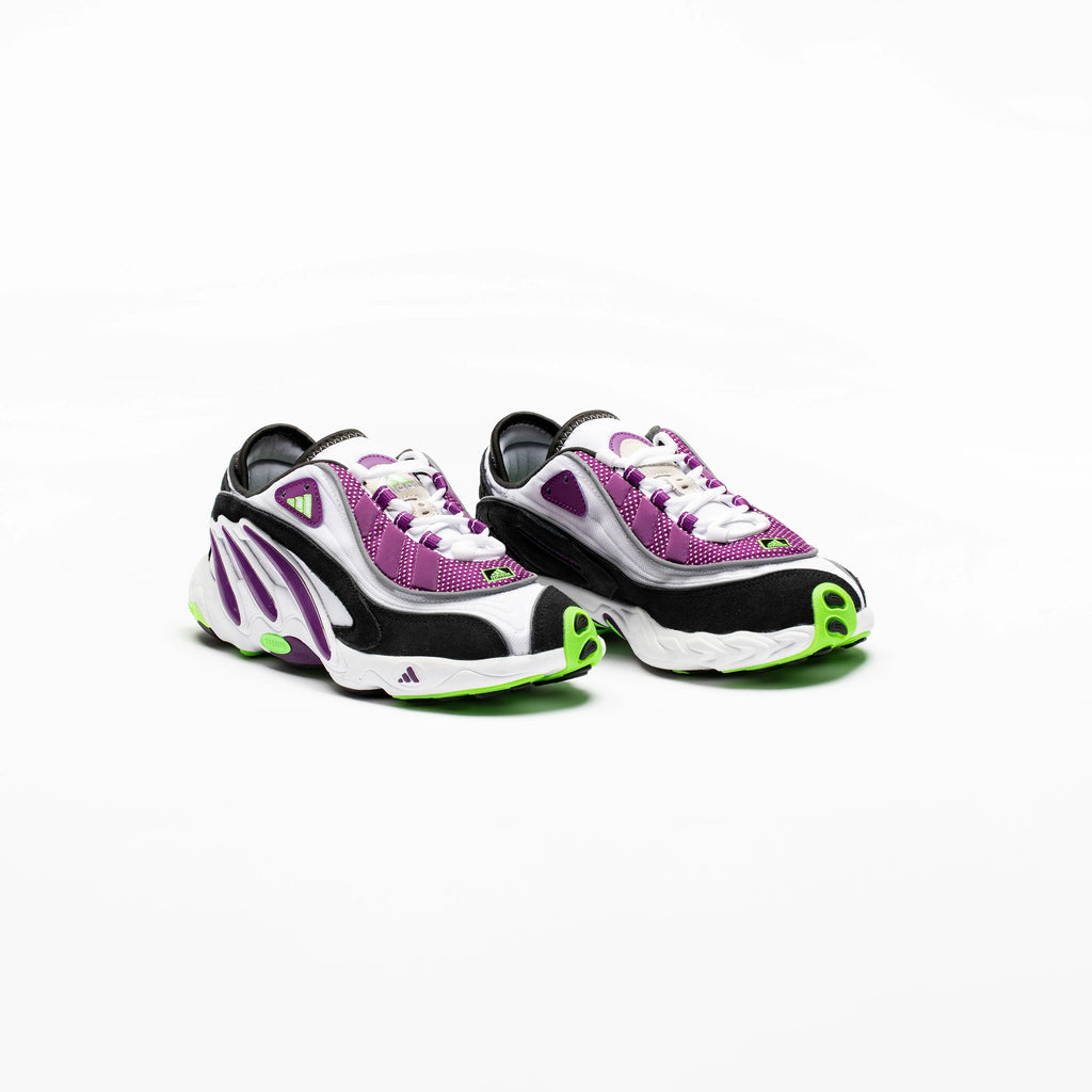FYW 98 Mens Running Shoe White Black Solar Green Glory Purple