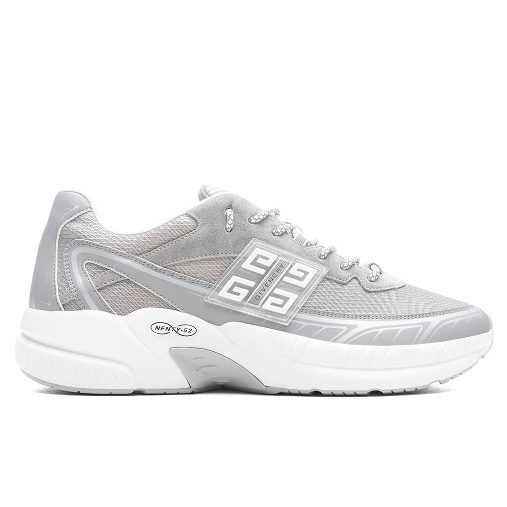 NFNTY 52 Suede and Mesh Sneakers Light Grey