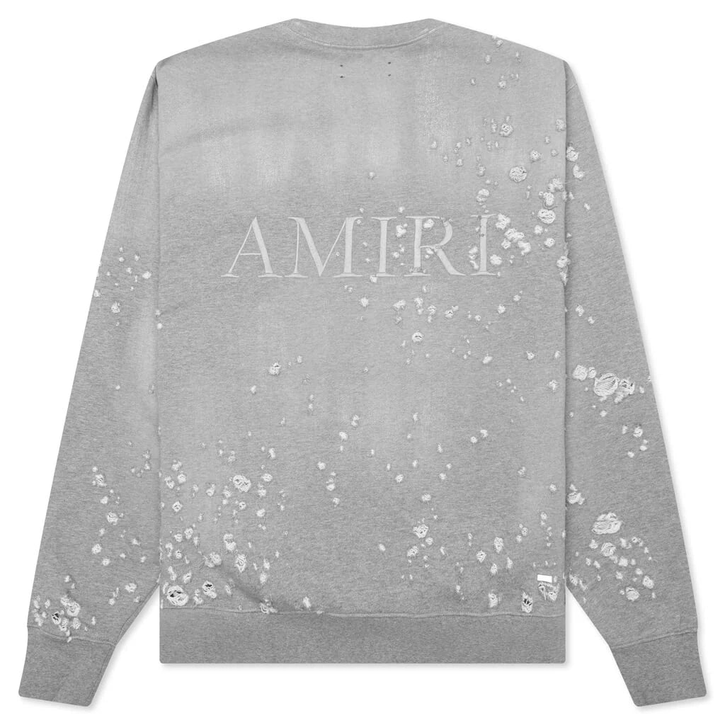 Ma Shotgun Embroidered Crew Grey