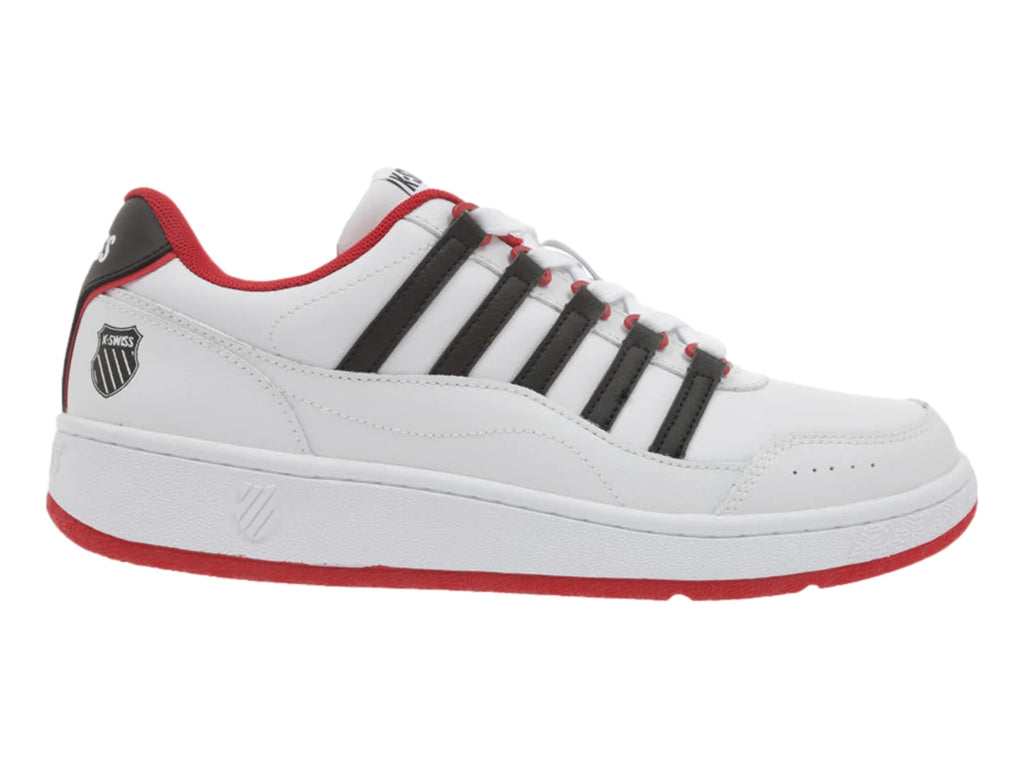 Tenis K Swiss Gravity Blanco Negro y Rojo para Hombre