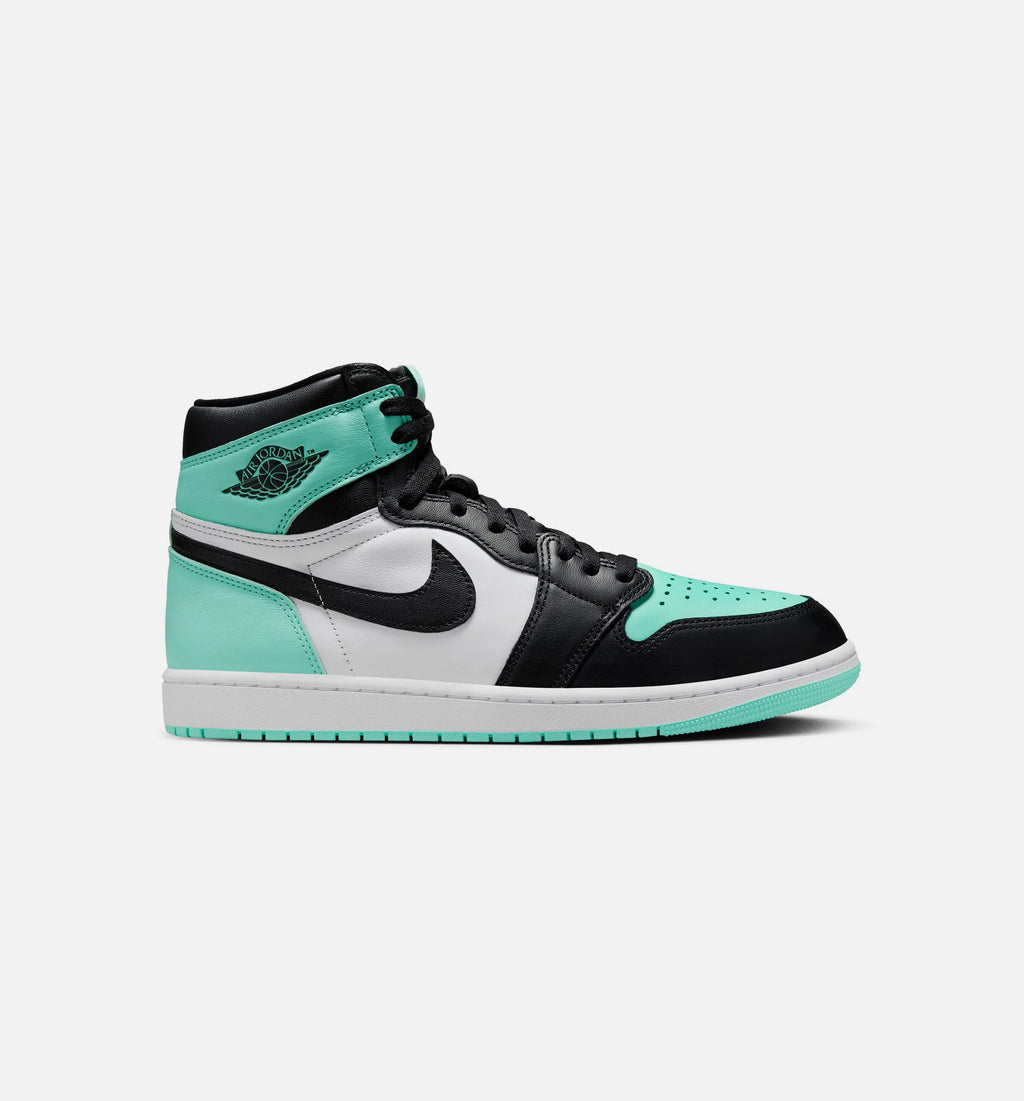 Air Jordan 1 Retro High OG Mens Lifestyle Shoe White Black Green Glow