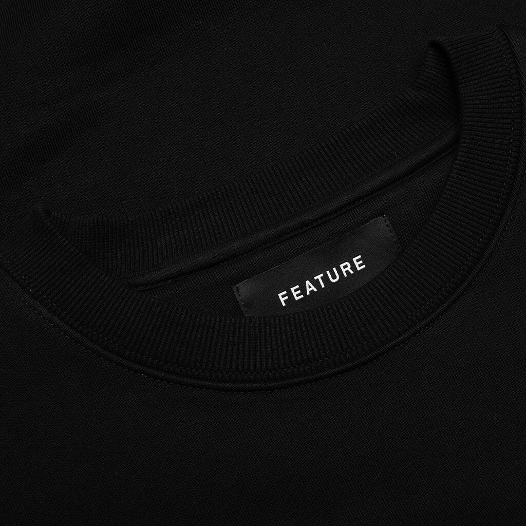 Academy Crewneck Black White