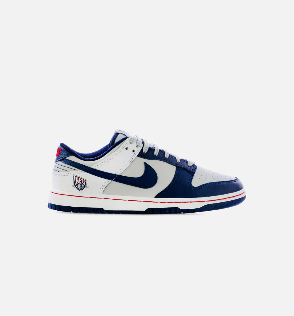 Dunk Low Retro Brooklyn Nets Mens Lifestyle Shoe Blue Grey Limit One Per Customer