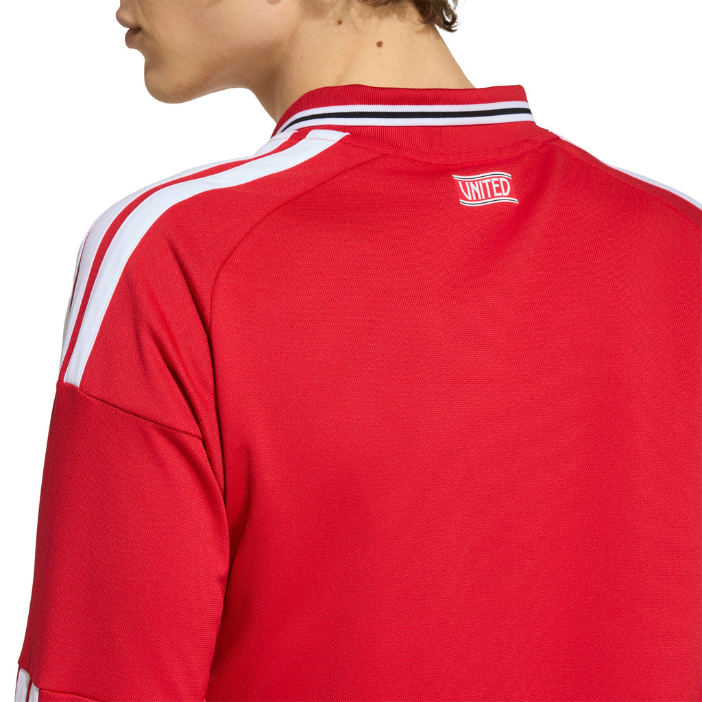 adidas Manchester United Home Long Sleeve Mens Soccer Jersey 26 27 Red White
