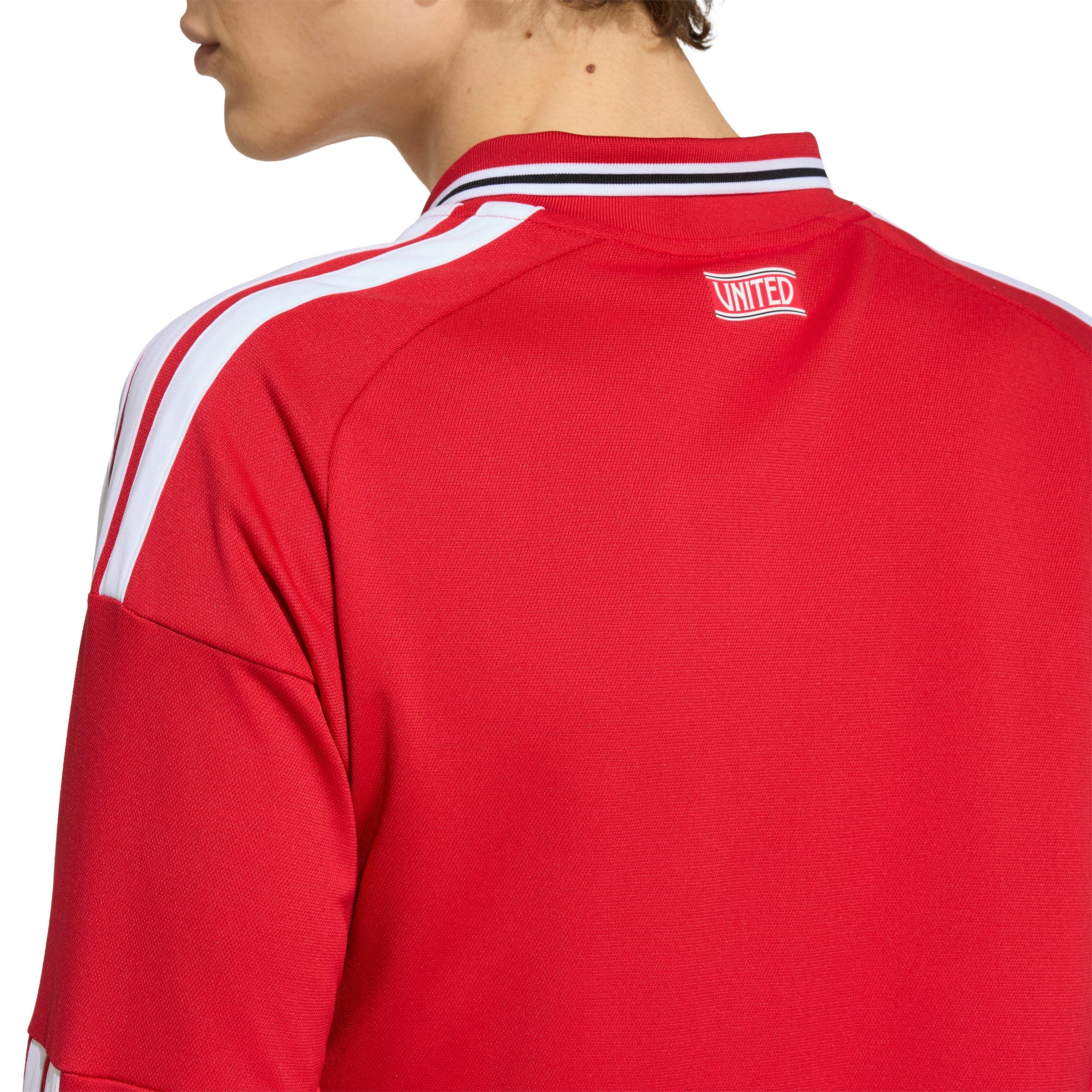 adidas Manchester United Home Long Sleeve Mens Soccer Jersey 26 27 Red White