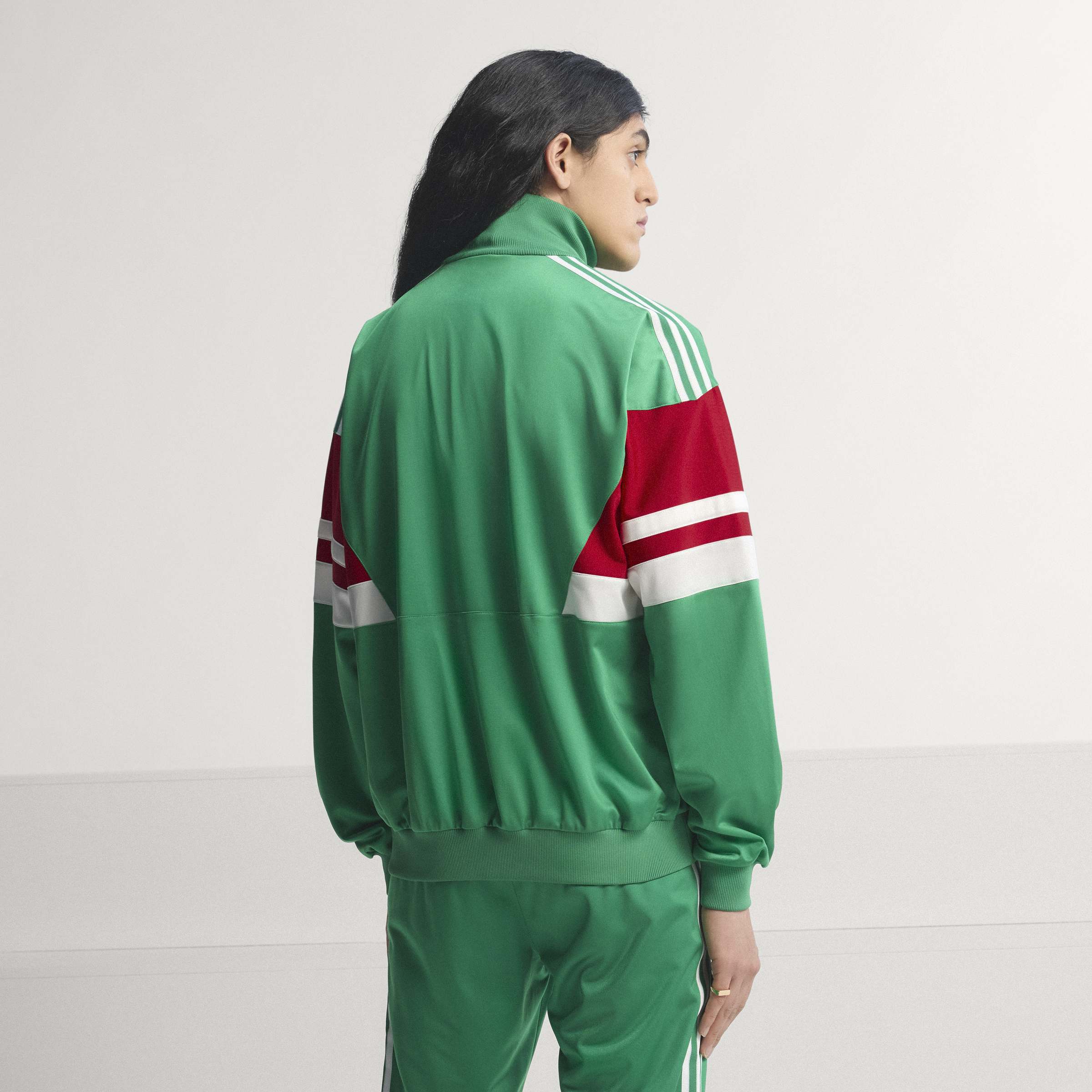 adidas Mexico Mens Soccer Track Top 1986 Green