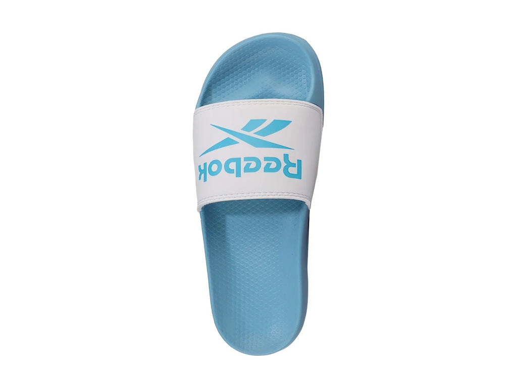 Sandalias Reebok Fulgere Slide Blanco y Azul para Mujer