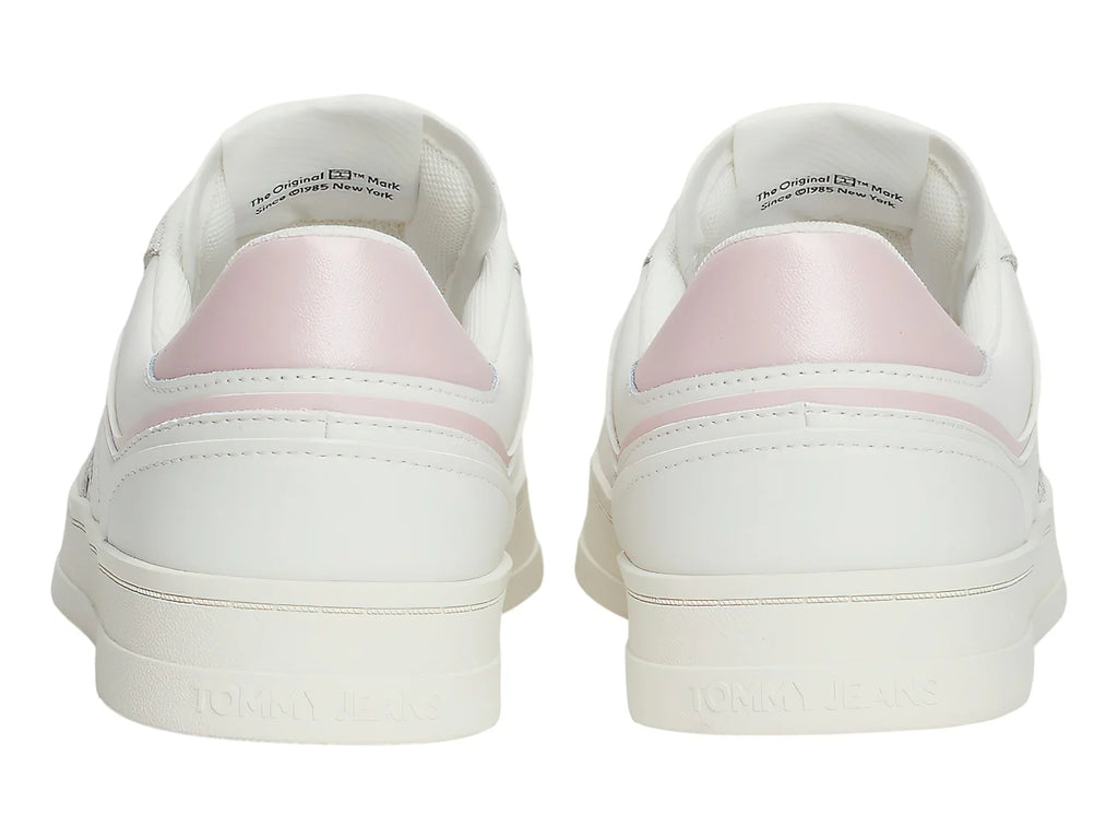 Tenis Tommy Hilfiger The Greenwich Blanco y Rosa para Mujer