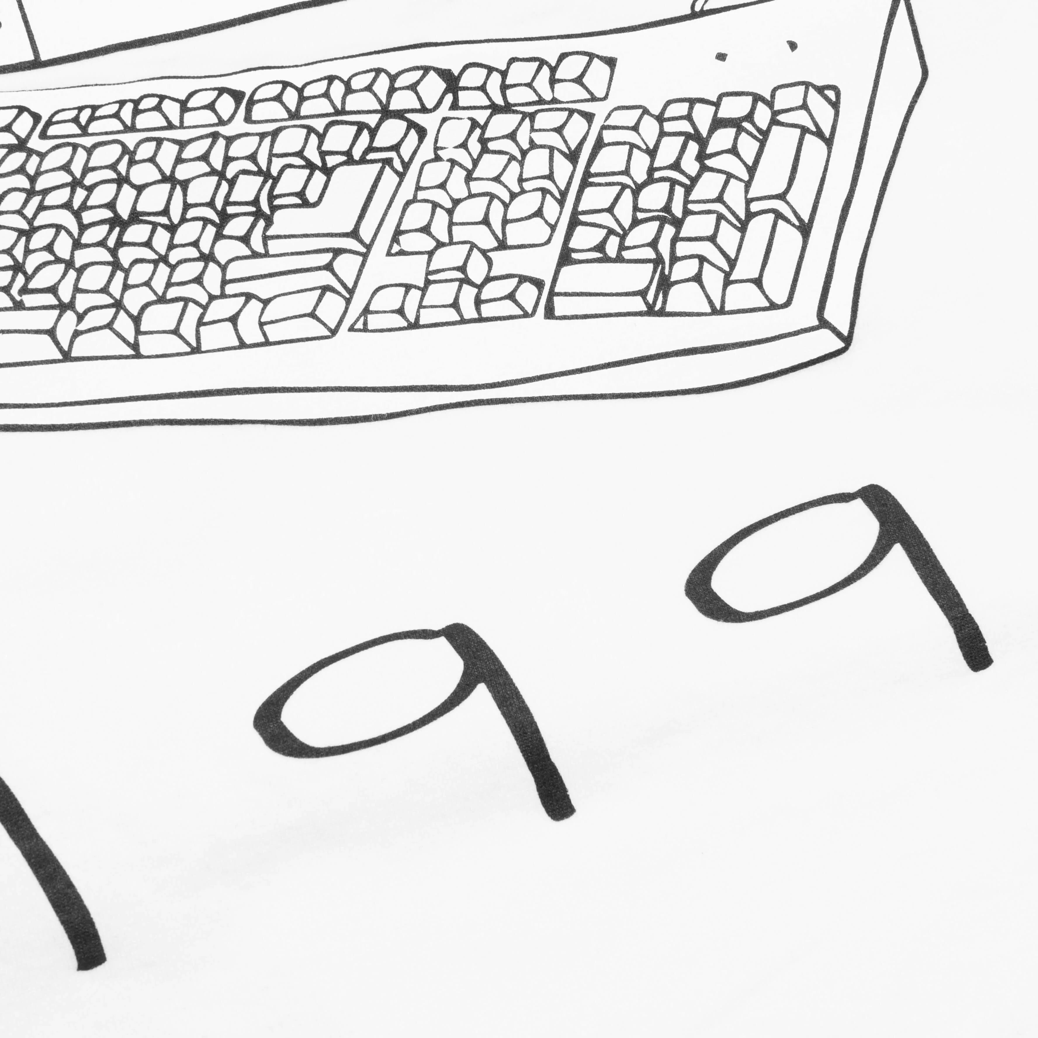 NH L S Tee 10 White