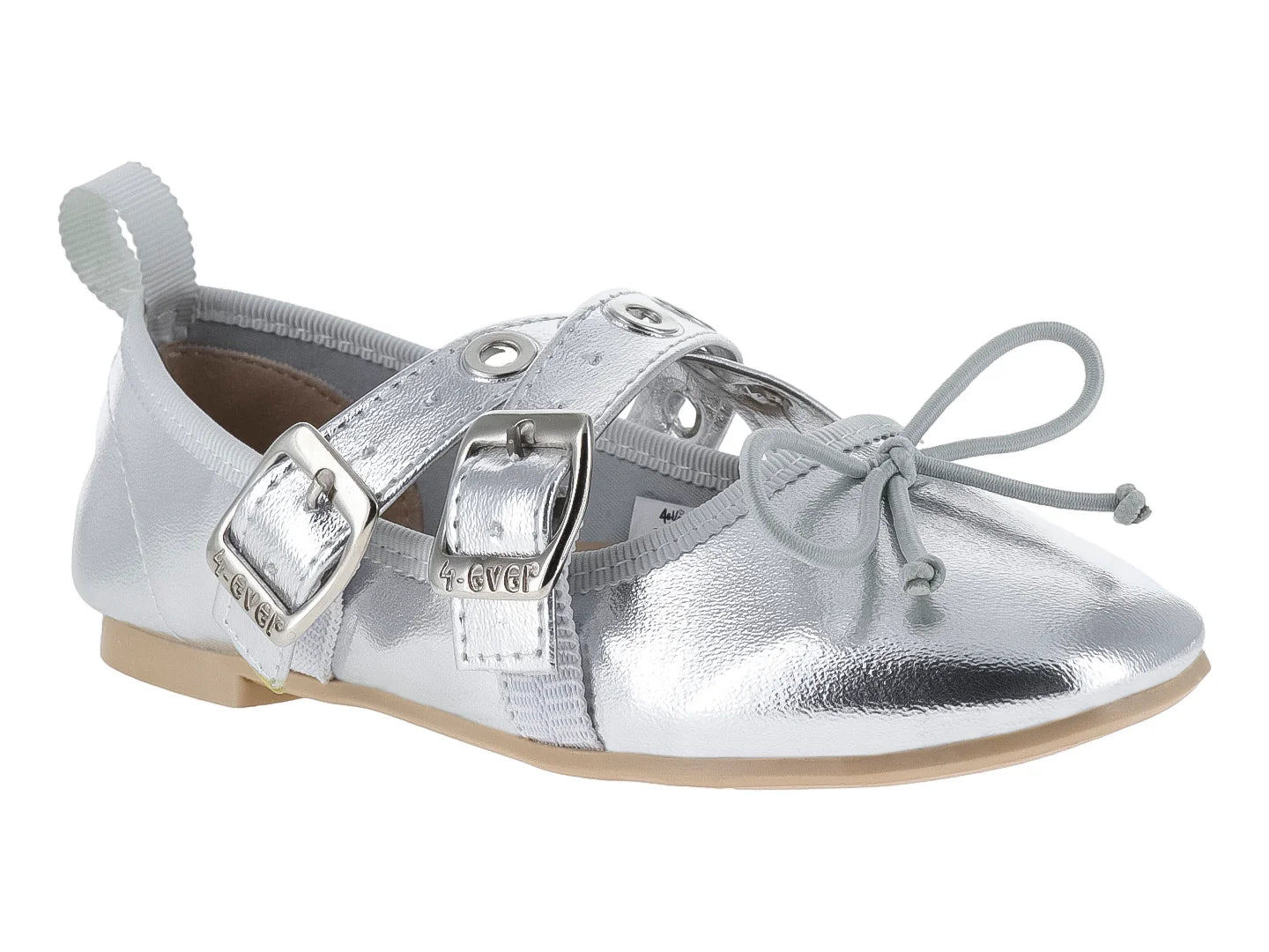 Zapatos Planos 4EVER Color Plata para Niña