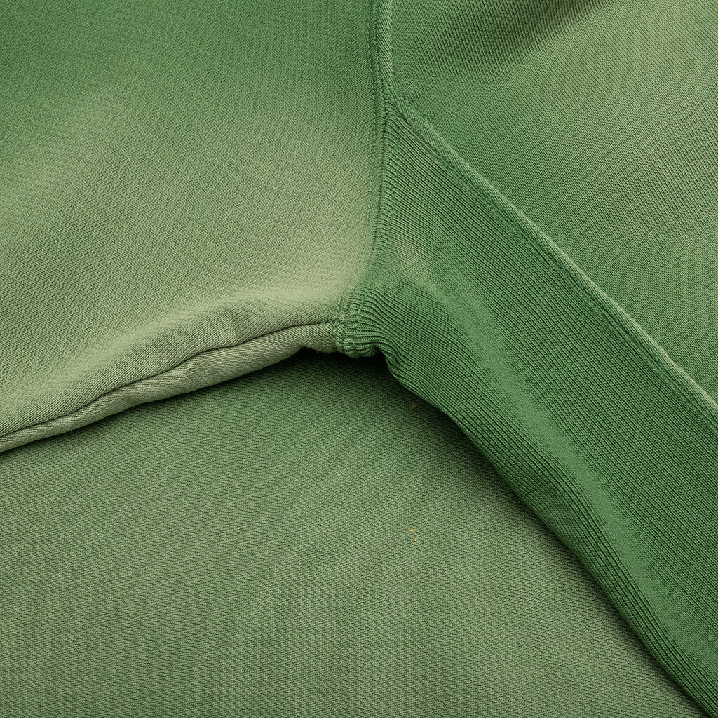 Track Cut Off Crewneck Green