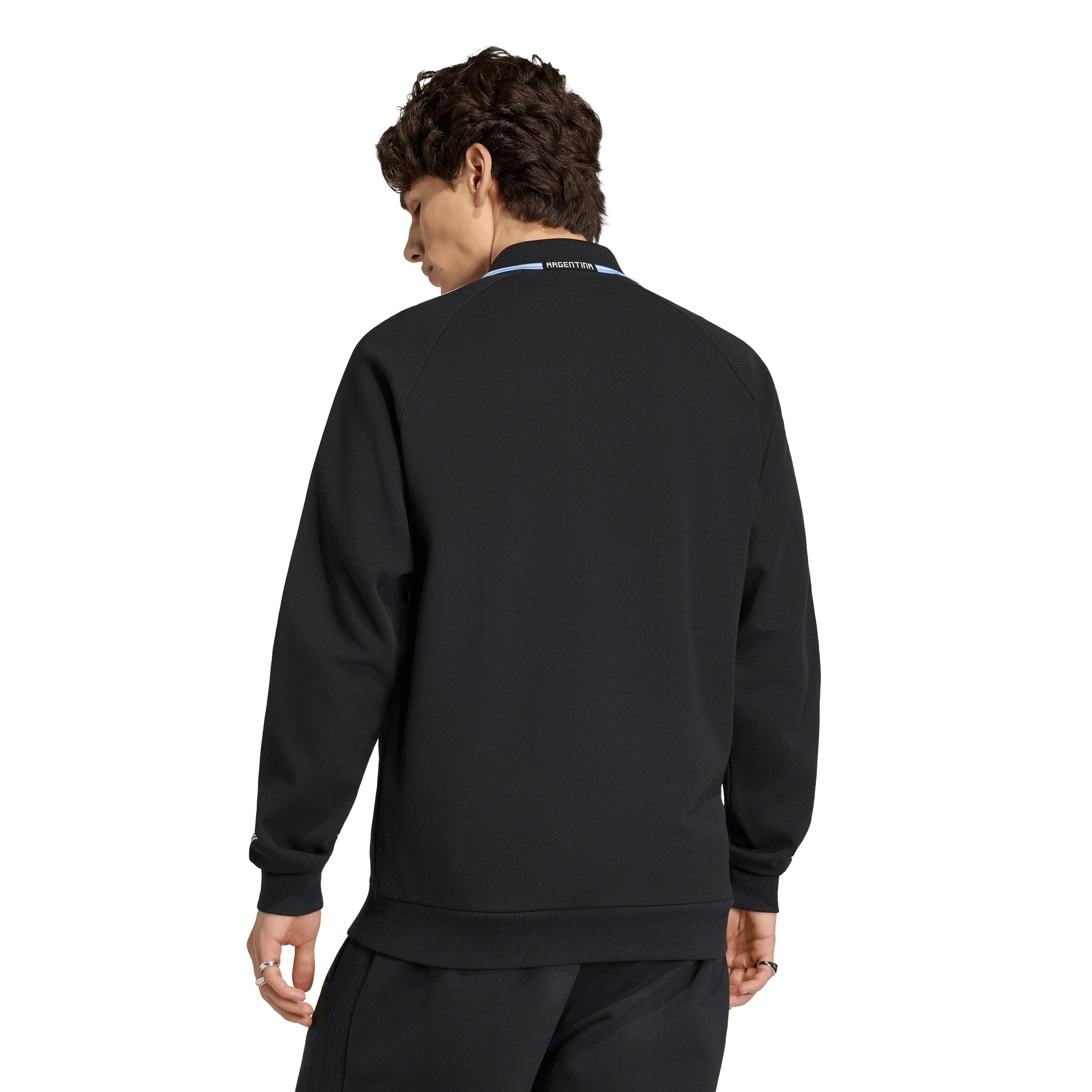 adidas Argentina Away Anthem Mens Soccer Jacket Black