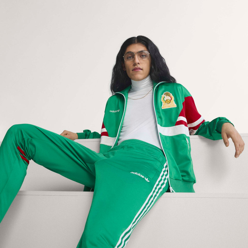 adidas Mexico Mens Soccer Track Top 1986 Green