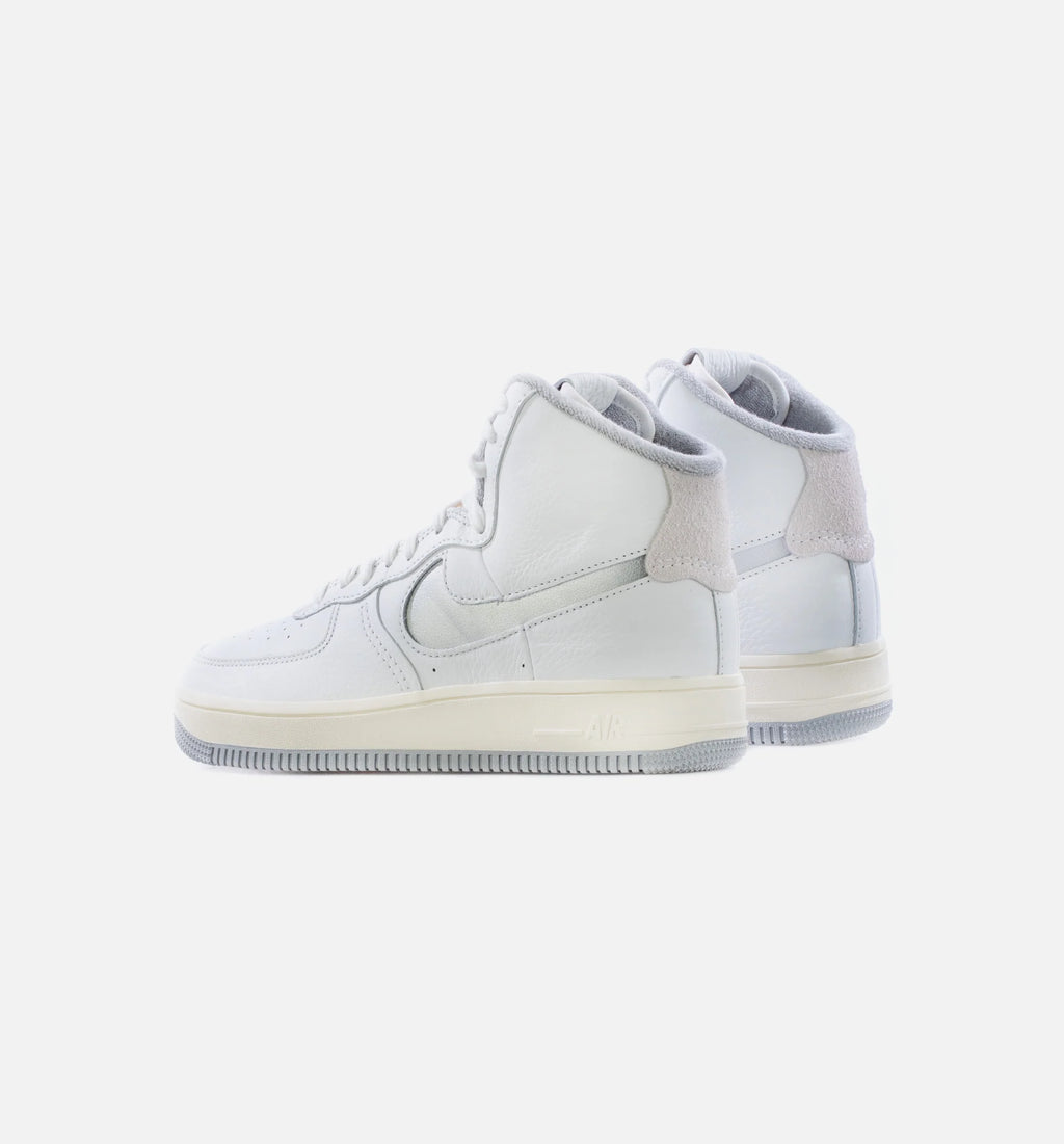 Air Force 1 High Sculpt Silver Womens Lifestyle Shoe White Silver