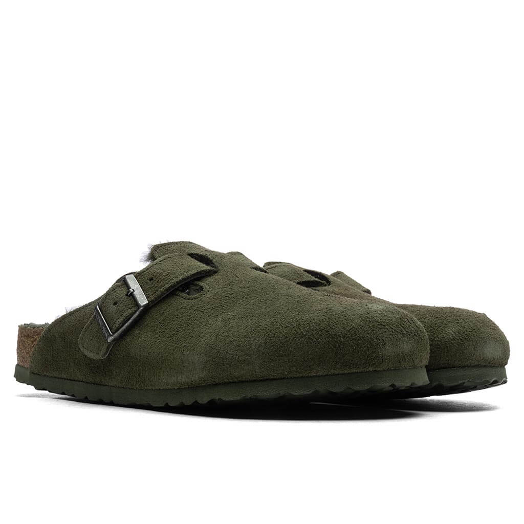 Wide Boston Suede Thyme