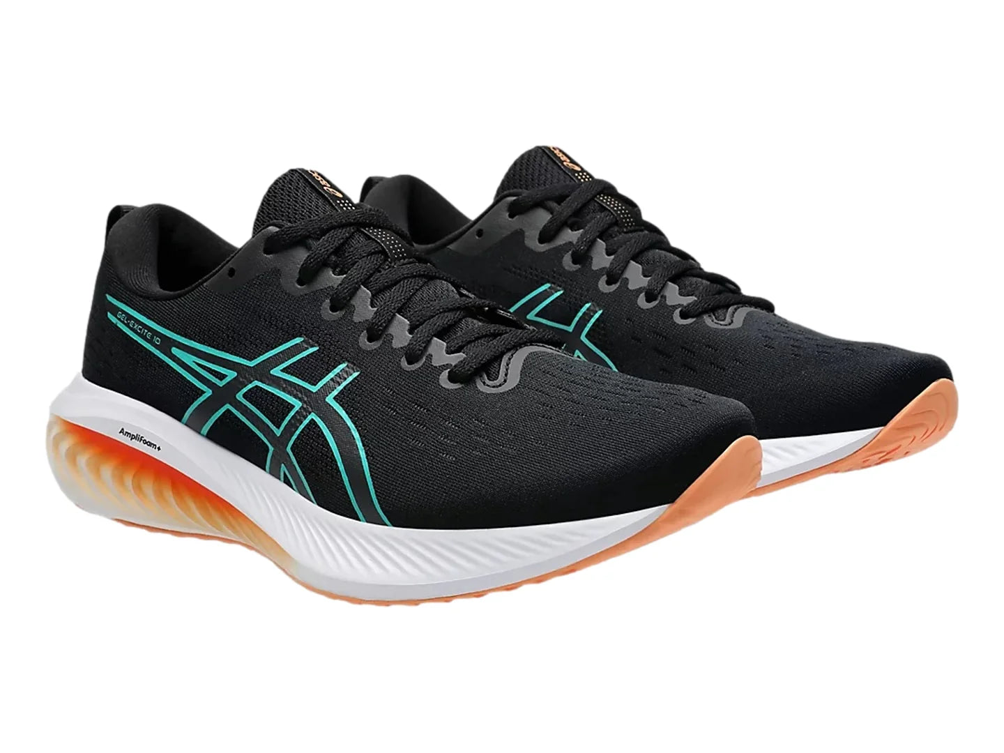 Tenis ASICS Gel Excite 10 Negro y Azul Teal para Hombre