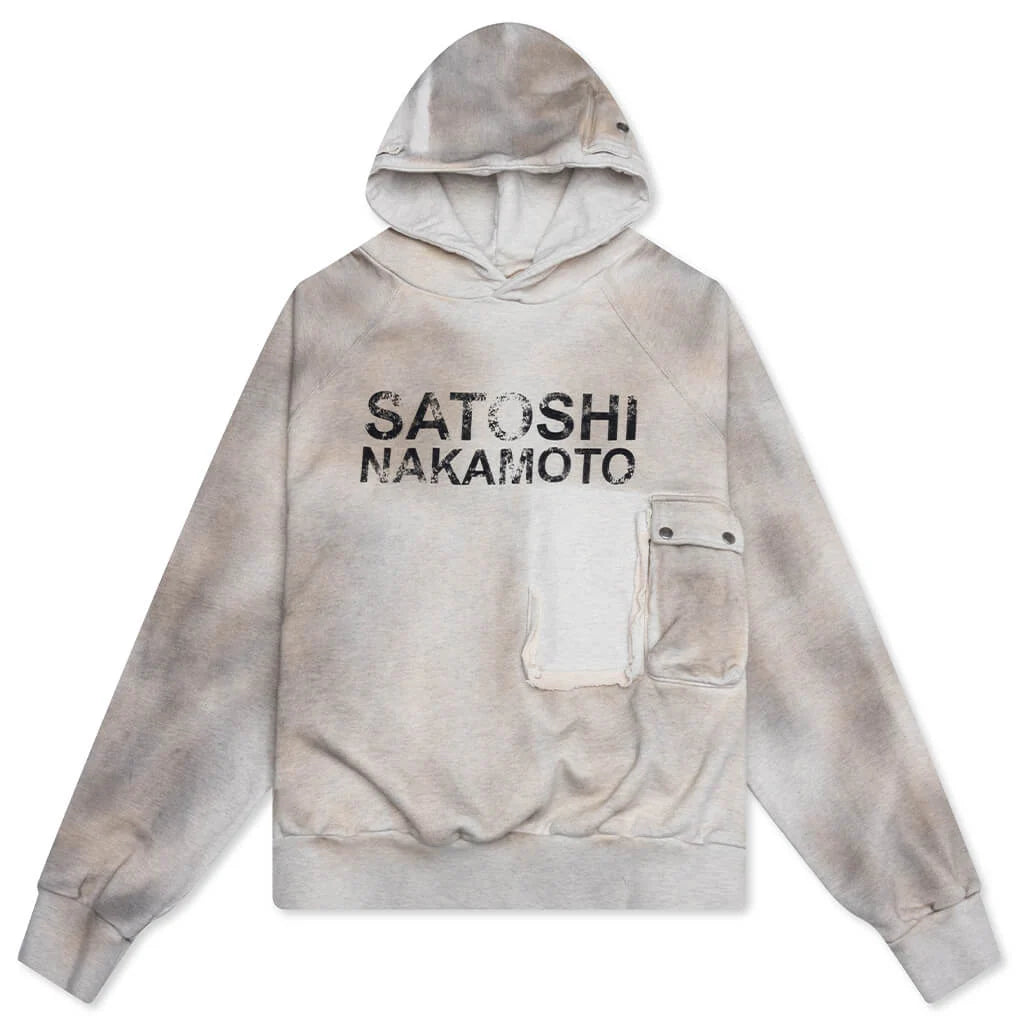 Satoshi Cargo Hoodie Dirty White