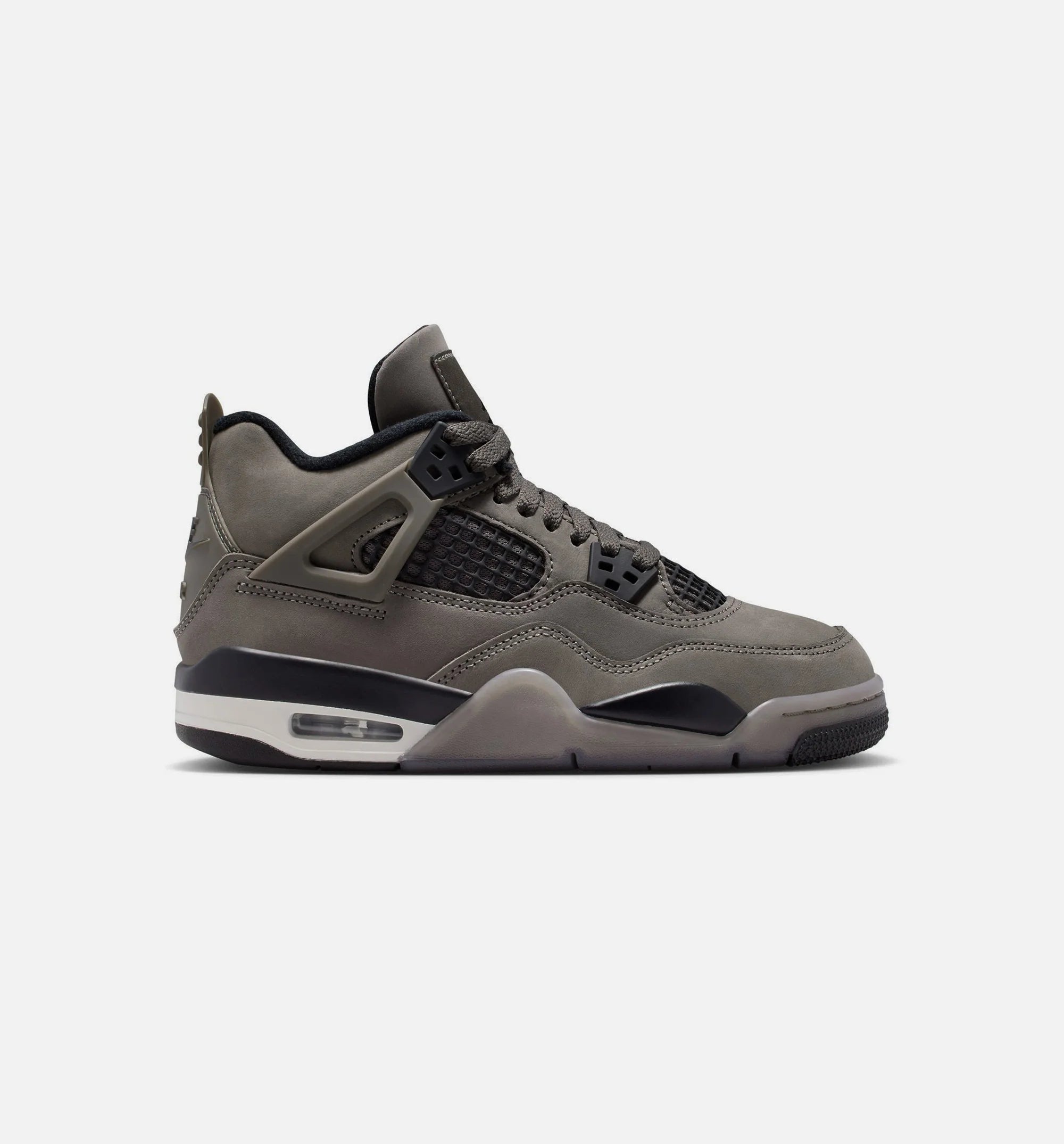 Air Jordan 4 Retro Cave Stone And Black Grade School Lifestyle Shoe Cave Stone Black Moon Particle