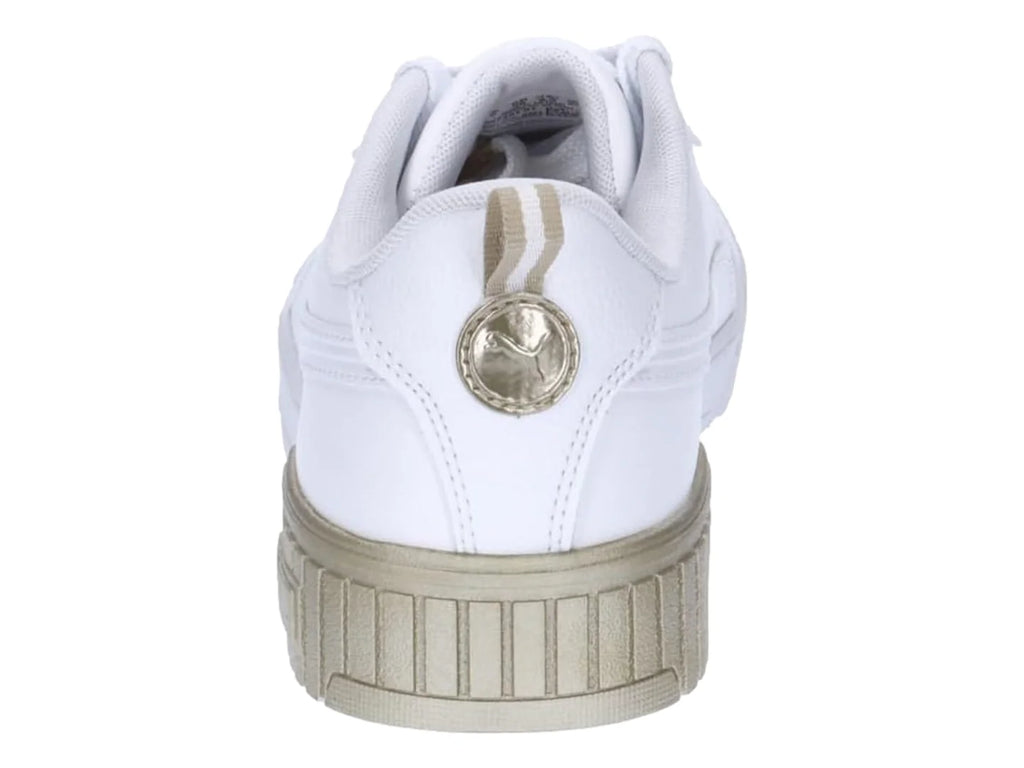 Tenis PUMA Carina 20 Metallic Dream Blancos y Dorados