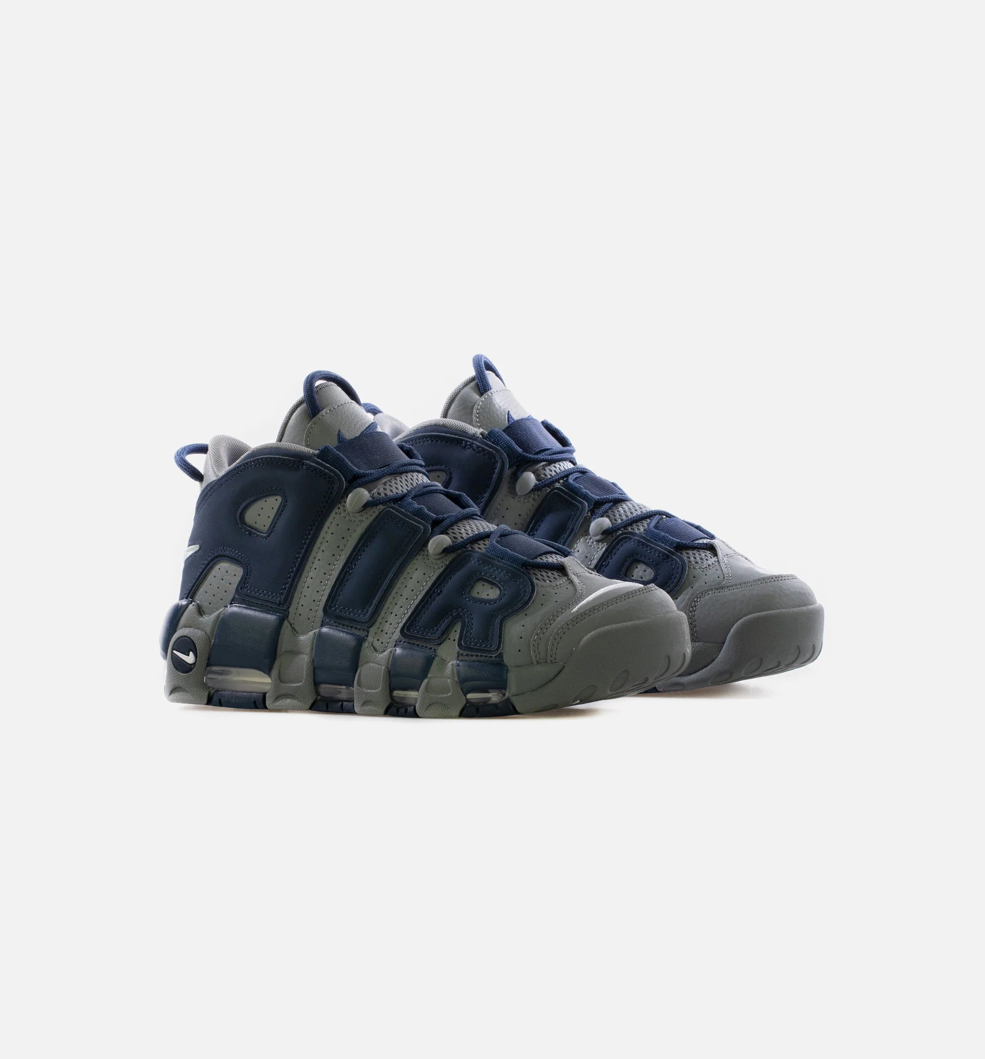 Air More Uptempo 96 Mens Basketball Shoe Cool Grey White Midnight Navy