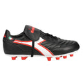 Diadora Brasil OG LT T MDPU FG Firem Ground Soccer Cleats Black White Red