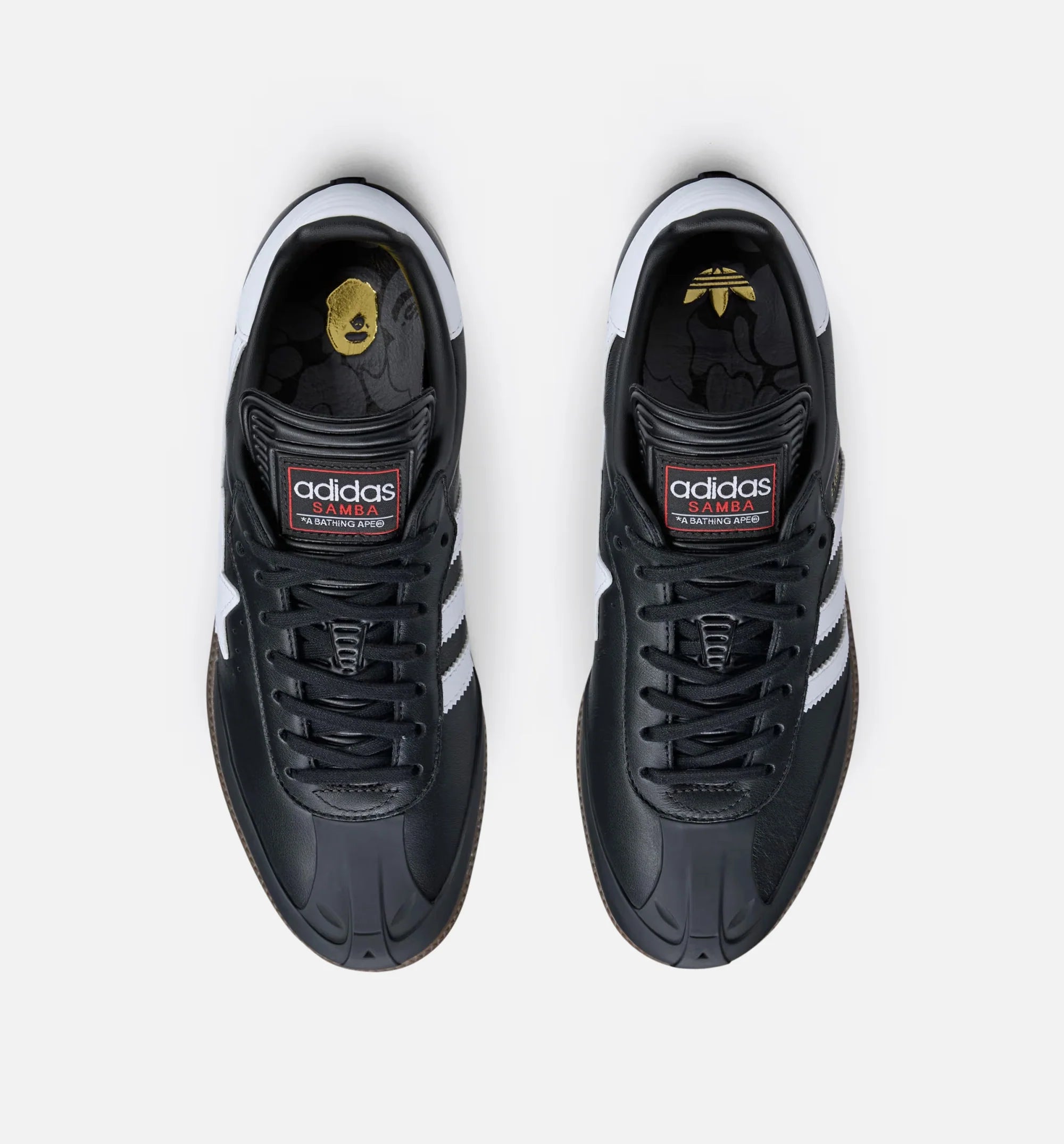 Samba Bape Mens Lifestyle Shoe Core Black Cloud White Gum