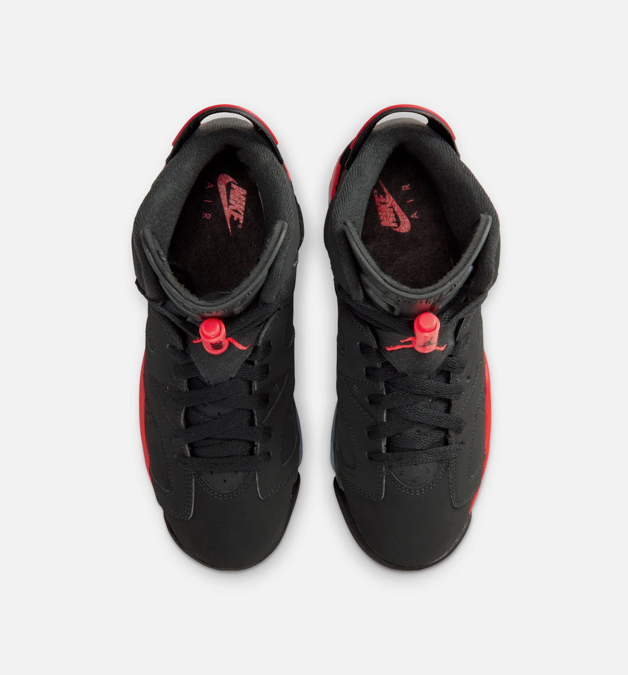 Air Jordan 6 Retro Infrared Salesman Grade School Lifestyle Shoe Black Light Crimson