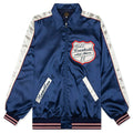 Poly Sateen Stadium Jacket Navy