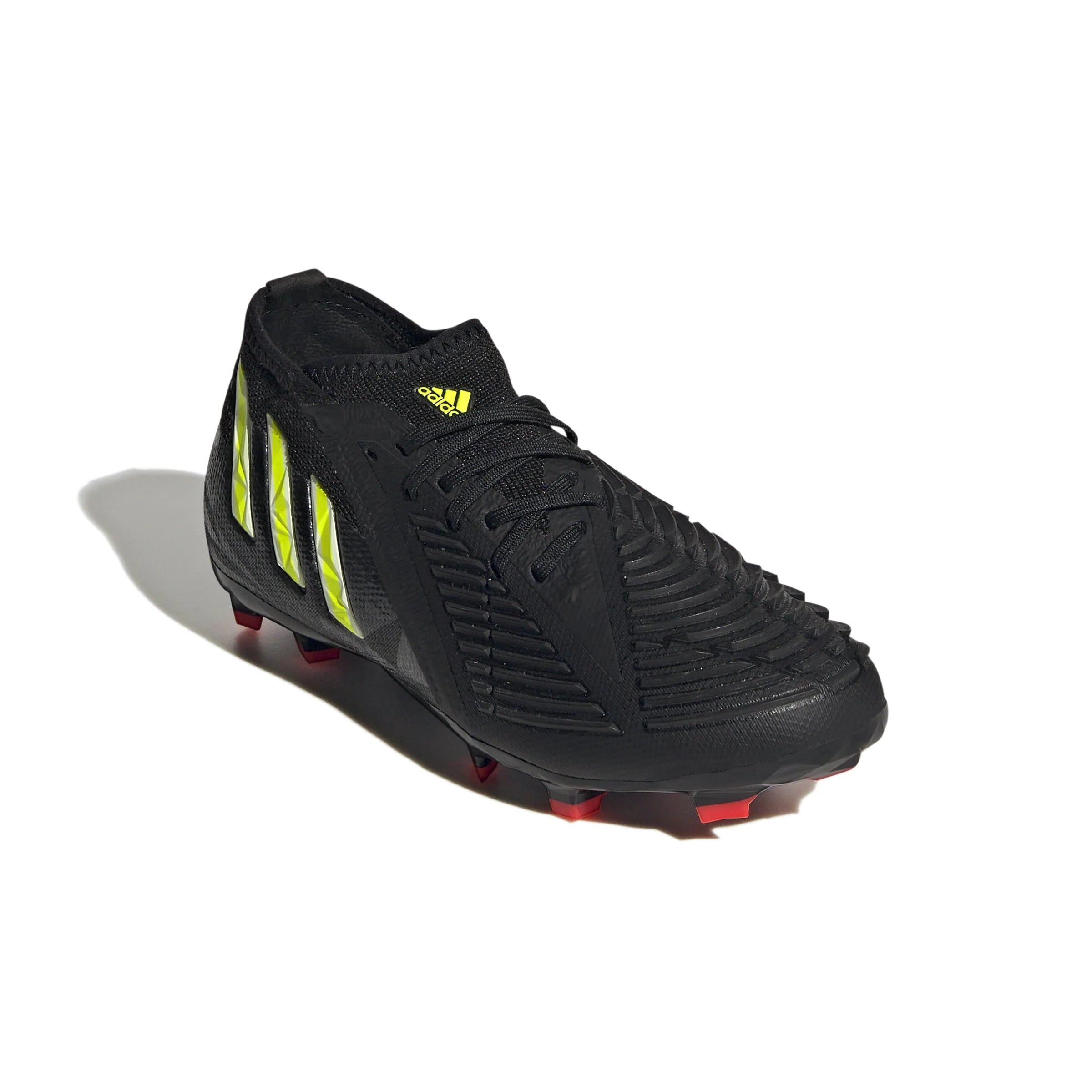 adidas Kids Predator Edge 1 FG J Soccer Cleats Black Yellow