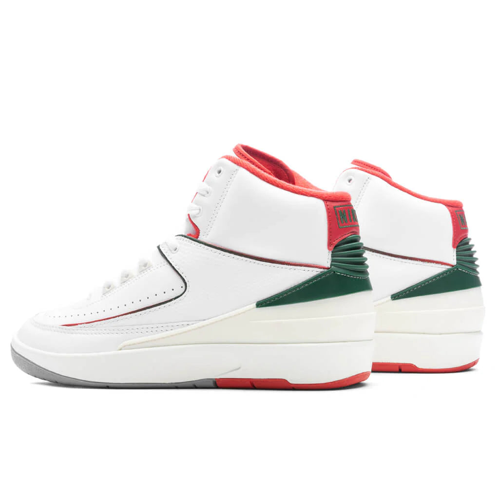 Air Jordan 2 Retro Italy White Fire Red
