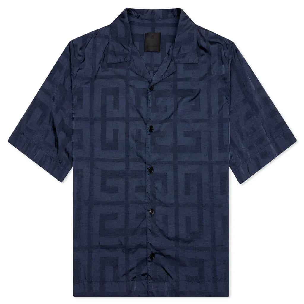 Boxy Fit S S Shirt Garment Dye Navy